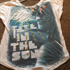 Stranded white tshirt Take in the Sun size large